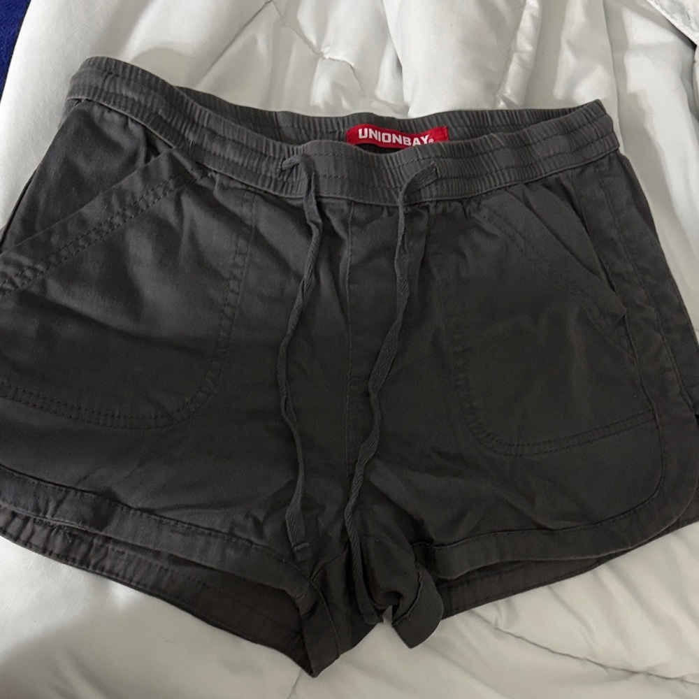 UNIONBAY Women's Charcoal Athletic Shorts